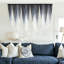Tapisserie murale en macramé, fibres brunes teintes par immersion, style bohème, 145 cm de large x 104 cm de long-3968337