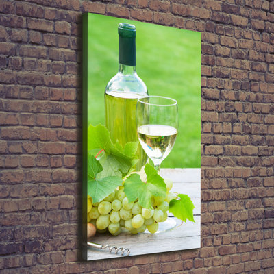 Grapes And Wine - Wrapped Canvas Print