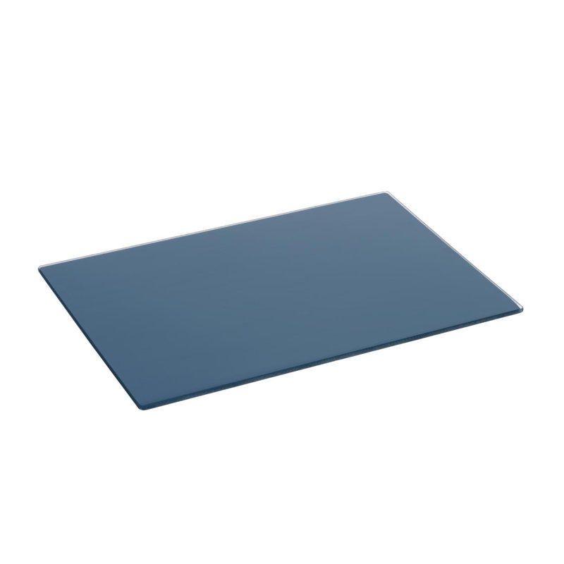 Harbour Housewares - Glass Chopping Board, Hague Blue