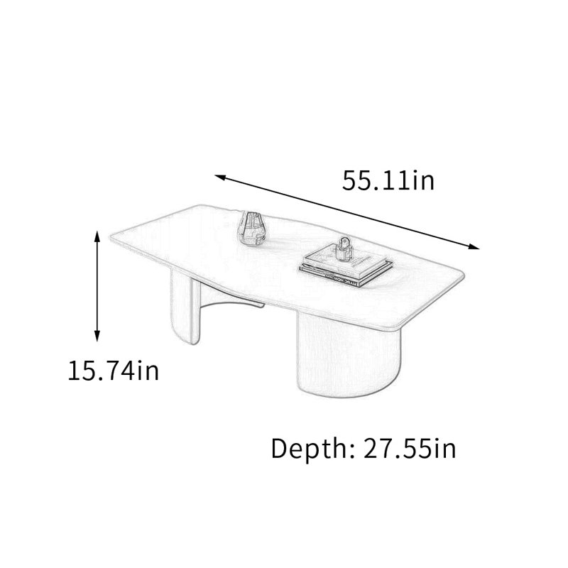 Merrin, Blanc, H 15,74 po x L 55,11 po x l 27,55 po, Blanc