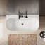 Baignoire de trempage autoportante de 59 po en acrylique avec robinet et douche à main, conception tout-en-un pour une installation sans effort
