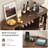 55.1'' Modern Home Bar With Table Power Outlet & RGB Lights, Wine Cabinet With Wine Glass Holder & Wine Rack-620064888