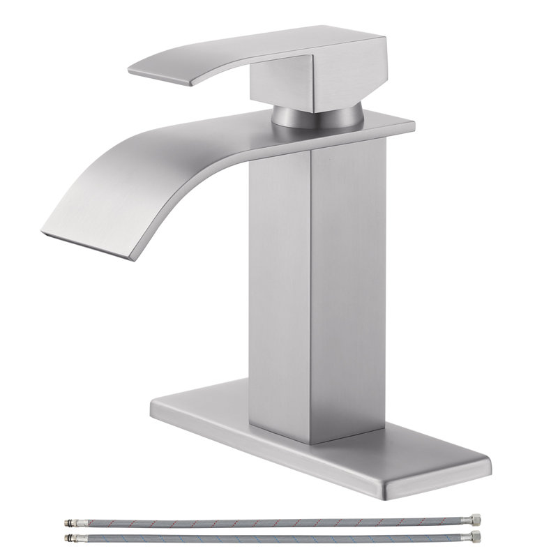 Single-Hole Single-handle Bathroom Faucet, Brushed Nickel
