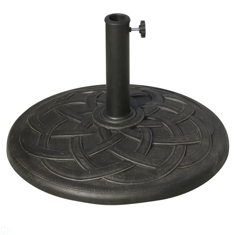 Porte-parasol rond en résine
