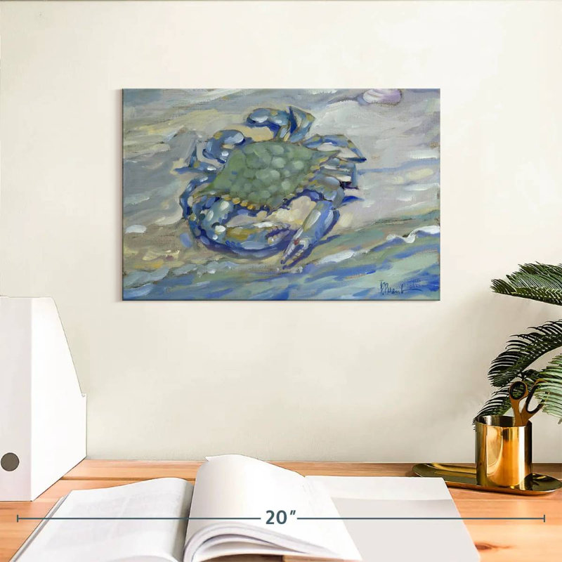Brampt East Point Crab, 8" H x 12" W