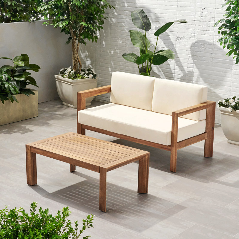 Genser Loveseat & Coffee Table