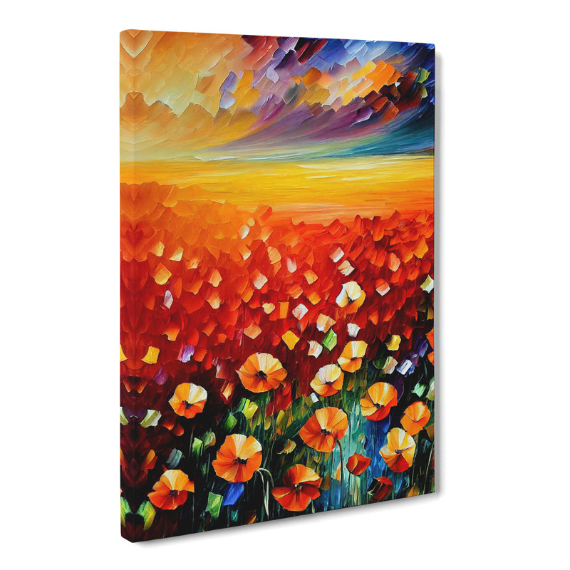 Murtaugh Poppy Field Vol.2 - Wrapped Canvas, 50cm H x 35cm W x 3cm D