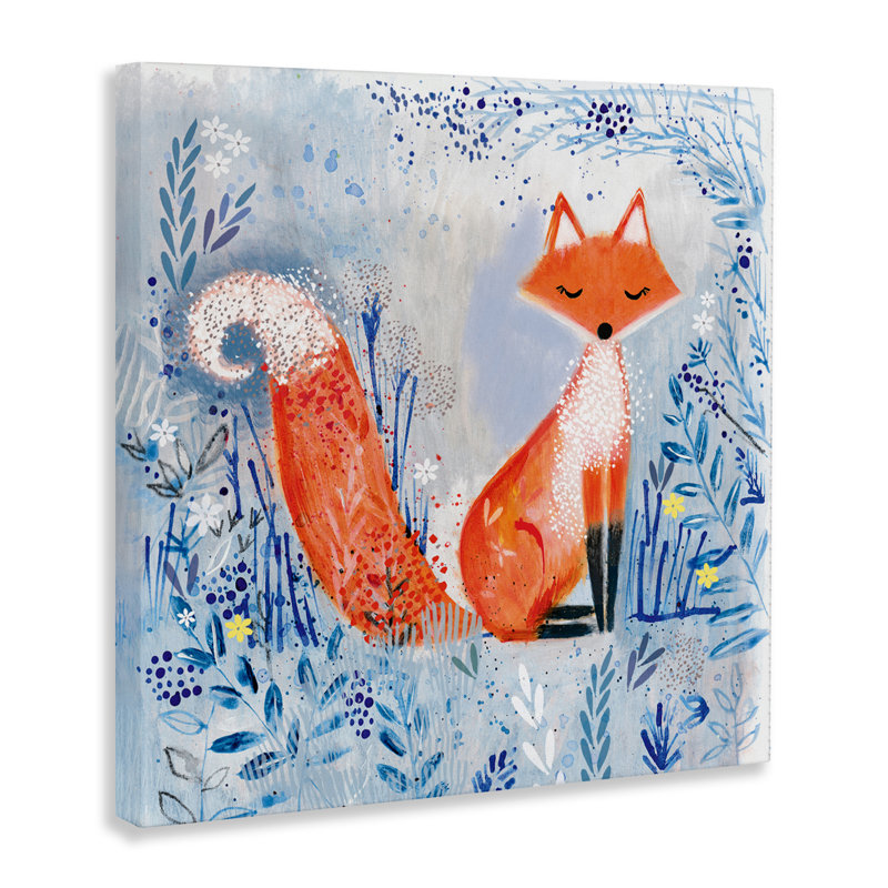 «Whimsical Fox Nature Collage» par Clare Tupper, H 17 po x l 17 po
