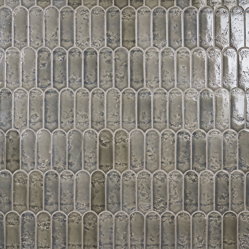 Airy 2.83 In. X 7.68 In. Textured Glossy Ceramic Wall Tile (5.16 Sq. Ft. / Case), Dove Gray