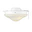 Ventilateur d'éclairage blanc 2 lumières Meridian-26241480