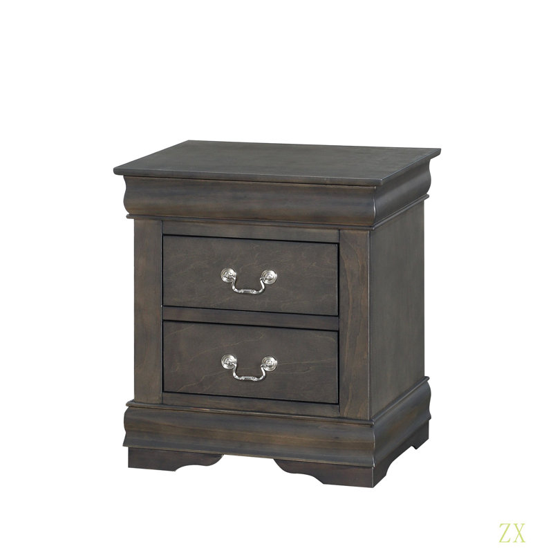 Table de chevet Louis Philippe, Gris