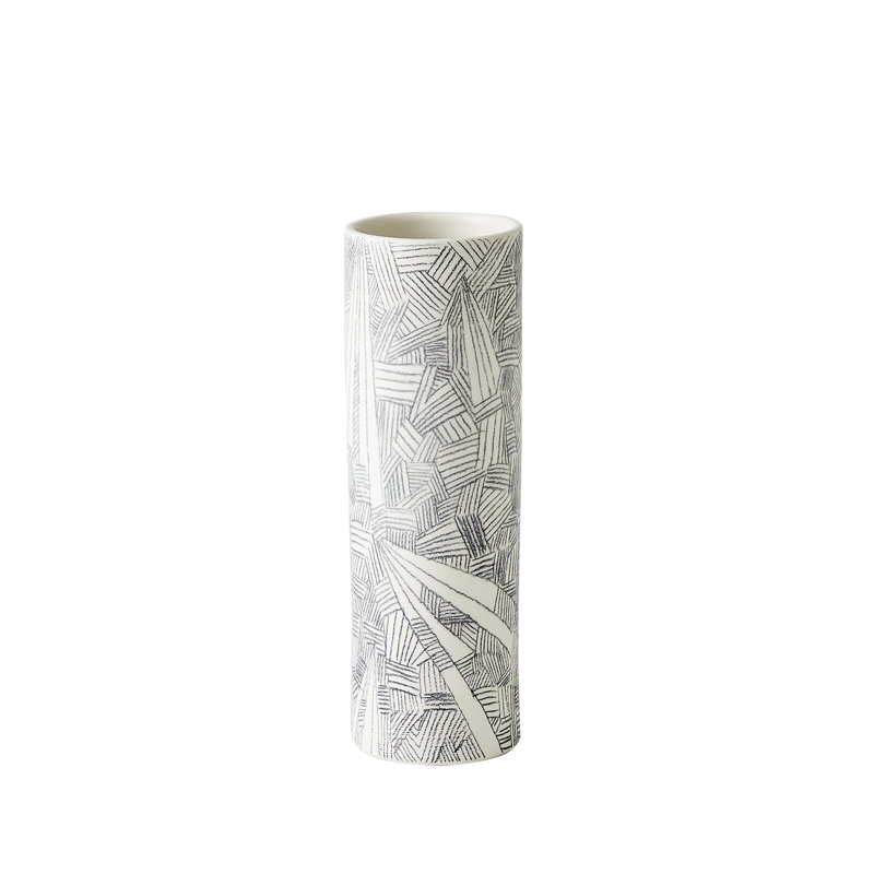 Searchlight Handmade Ceramic Table Vase, 10" H x 3.25" W x 3.25" D