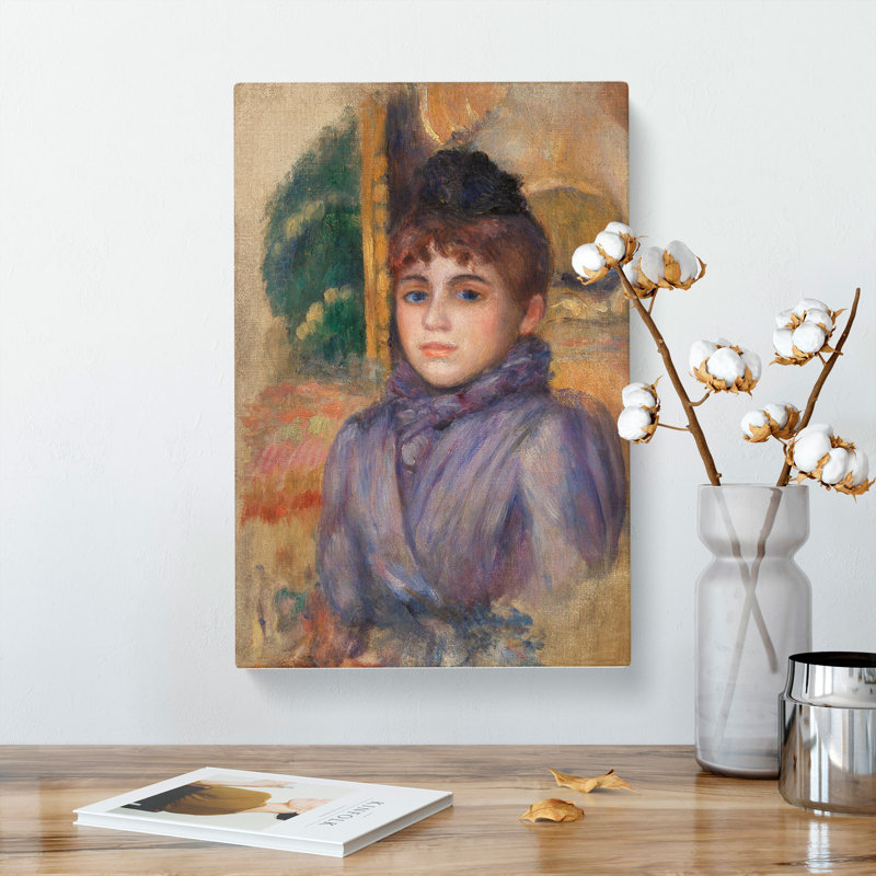Portrait Of A Young Woman by Pierre-Auguste Renoir - Wrapped Canvas, 60cm H x 40cm W x 3cm D