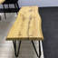 Wooden Dining Table with 2 Benches and 2 Velvet Chairs-24359741-10795793