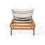 Chaise longue en filet blanc pour les bains de soleil