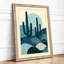 Desert Under Stars Art Deco - Framed Print-353006606-353006592