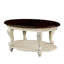 Table basse ovale en bois 42 po avec rangement à 2 niveaux-650430347