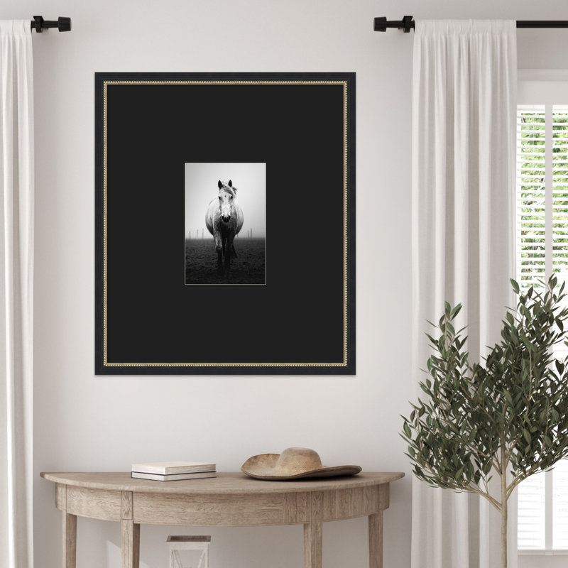 «Confidence» par Christophe Staelens, reproduction d'art murale en bois encadrée, 30 x 26, Oui, Belmont Black