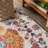 Lathan Bohemian FLAIR Boho Vintage Medallion Blue/Multi Rug-609767671