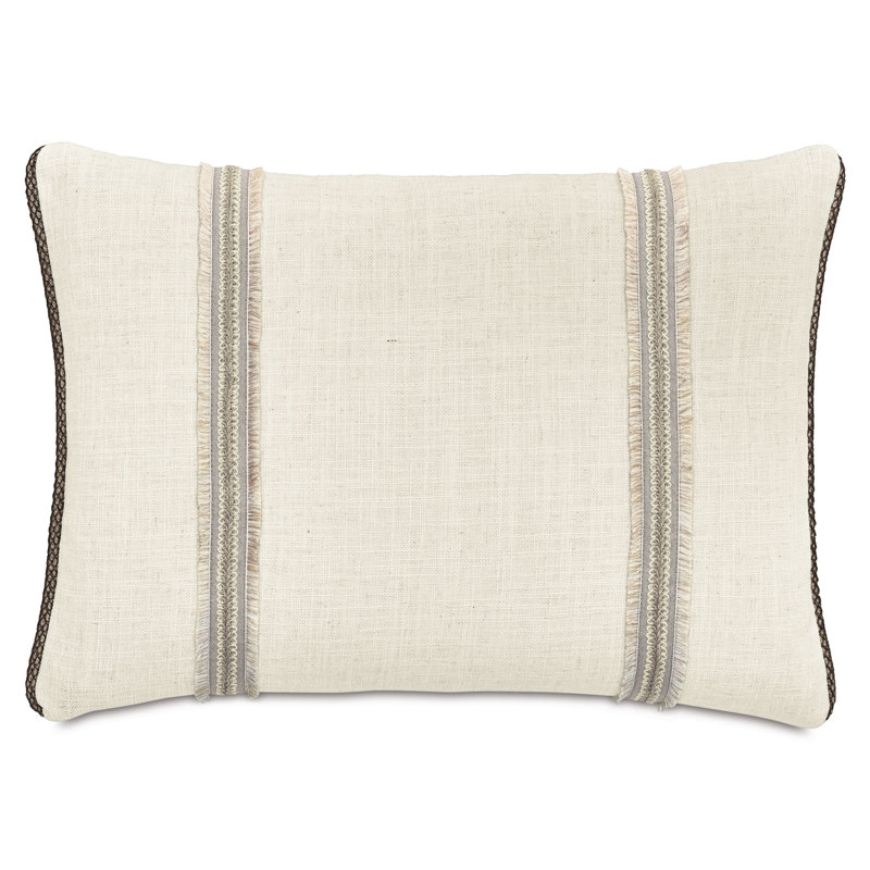Rosecliff Pillow Cover & Insert, Rectangle 16"H x 22"W, White