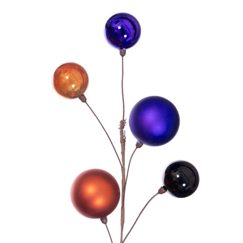 Guirlande 10 ', Mauve/orange/noir