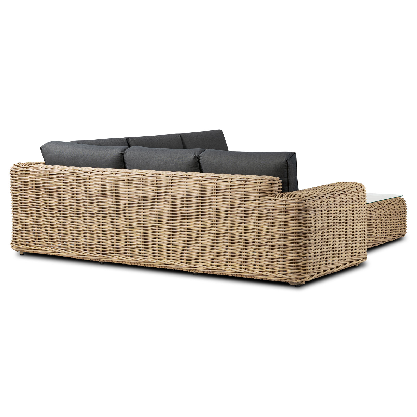 Admiral 4 - Person Patio Conversation Set with Cushions, Dark Gray