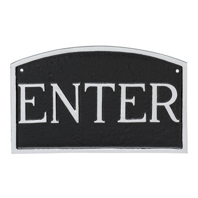 Plaque de jardin «Entrée»