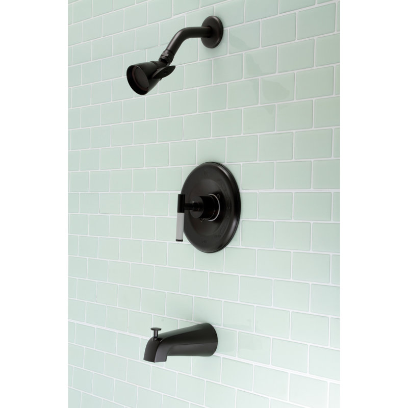 Kingston Brass Kaiser Single-Handle Pressure Balanced Tub and Shower Faucet, Oil Rubbed Bronze