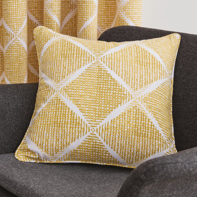 Geo Textured Diamond Filled Cushion
