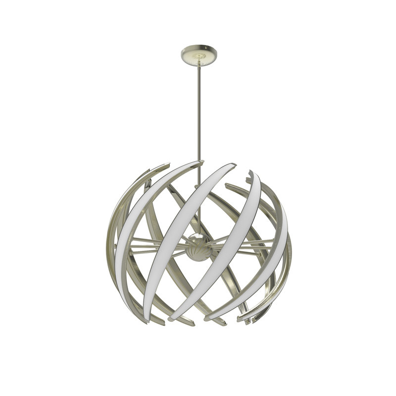 Luminaire suspendu sphère unique 10 lumières Swirl