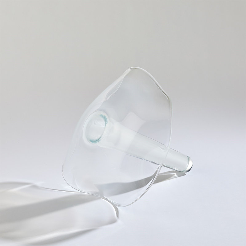 Andromeda Handmade Glass Table Vase, 12" H x 12.5" W x 12.5" D