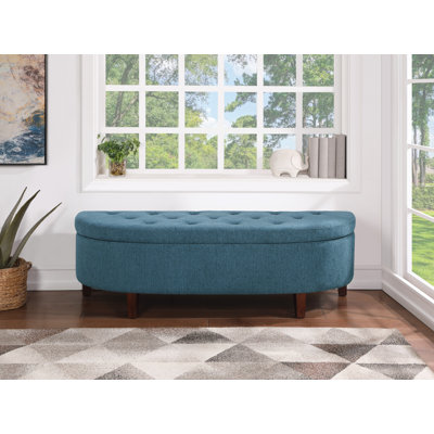 Banc de rangement en lin Lorinne