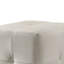 Tabouret de coiffeuse Keza, siège capitonné blanc, presse à membrane cubique de 19 pouces