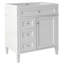 Meuble-lavabo de 30 po avec lavabo supérieur, meuble-lavabo moderne avec 2 tiroirs et tiroir escamotable, meuble-lavabo simple-663778294