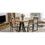 Lamantia Round Solid Wood Top Metal Base Dining Table
