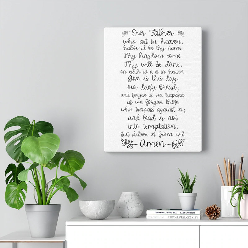 Our Father Who Art In Heaven - Wrapped Canvas Print, 76cm H x 61cm W