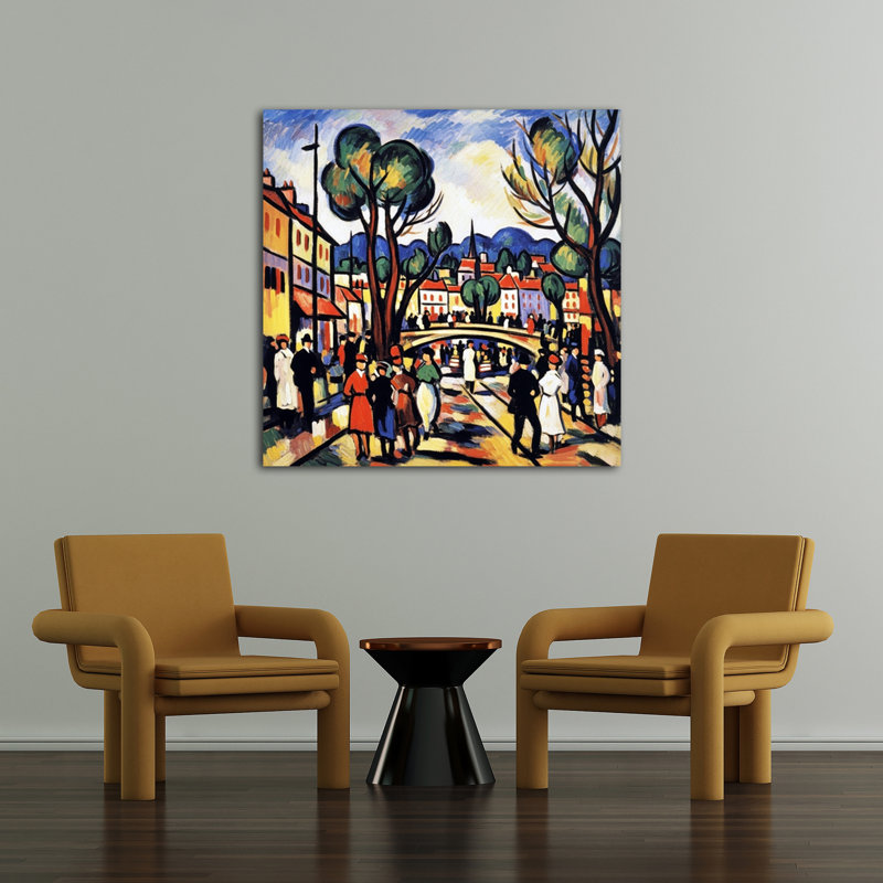 Sunday In The Square, 48" H x 48" W