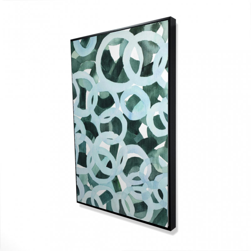 " Abstract Circles ", 36" H x 24" W