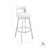 Kevontae Swivel Stainless Steel Metal Counter Height Bar Stool-1023711729-1023711731