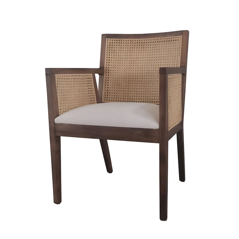 Fauteuil Antonia Cane, Brun