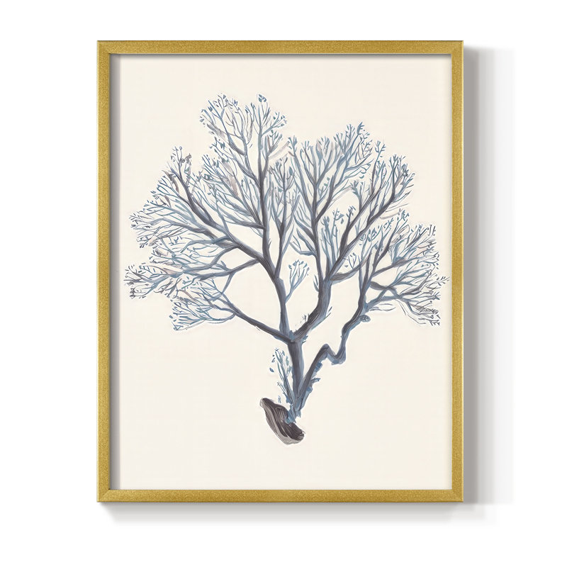«Indigo Reef III», H 21 po x l 17 po, Doré