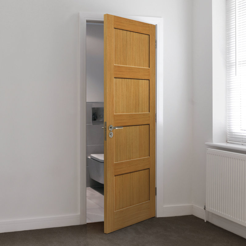 Snowdon Oak Fire Door Unfinished, 198.1cm H x 68.6cm W x 4.4cm D