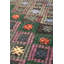 Tapis unique brun / framboise / vert forêt 4 pi x 10 pi Jijim