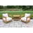 Everlee Solid Teak Outdoor Rectangular Side Table