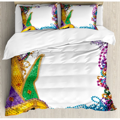 Mardi Gras Eclectic Duvet Cover