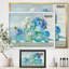 «Coastal Flowers Bouquets», reproduction sur toile encadrée-48300606-48300607