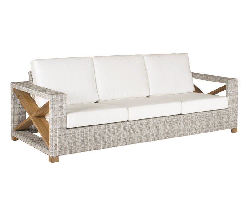 Jupiter Outdoor 3 - Seat Patio Sofa, Jupiter Cool Gray, Smoke