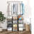 4-Tier Metal Wire Basket Organizer with Handles, Black