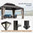 Hardtop Double-Roofed Aluminum Patio Gazebo-120276824