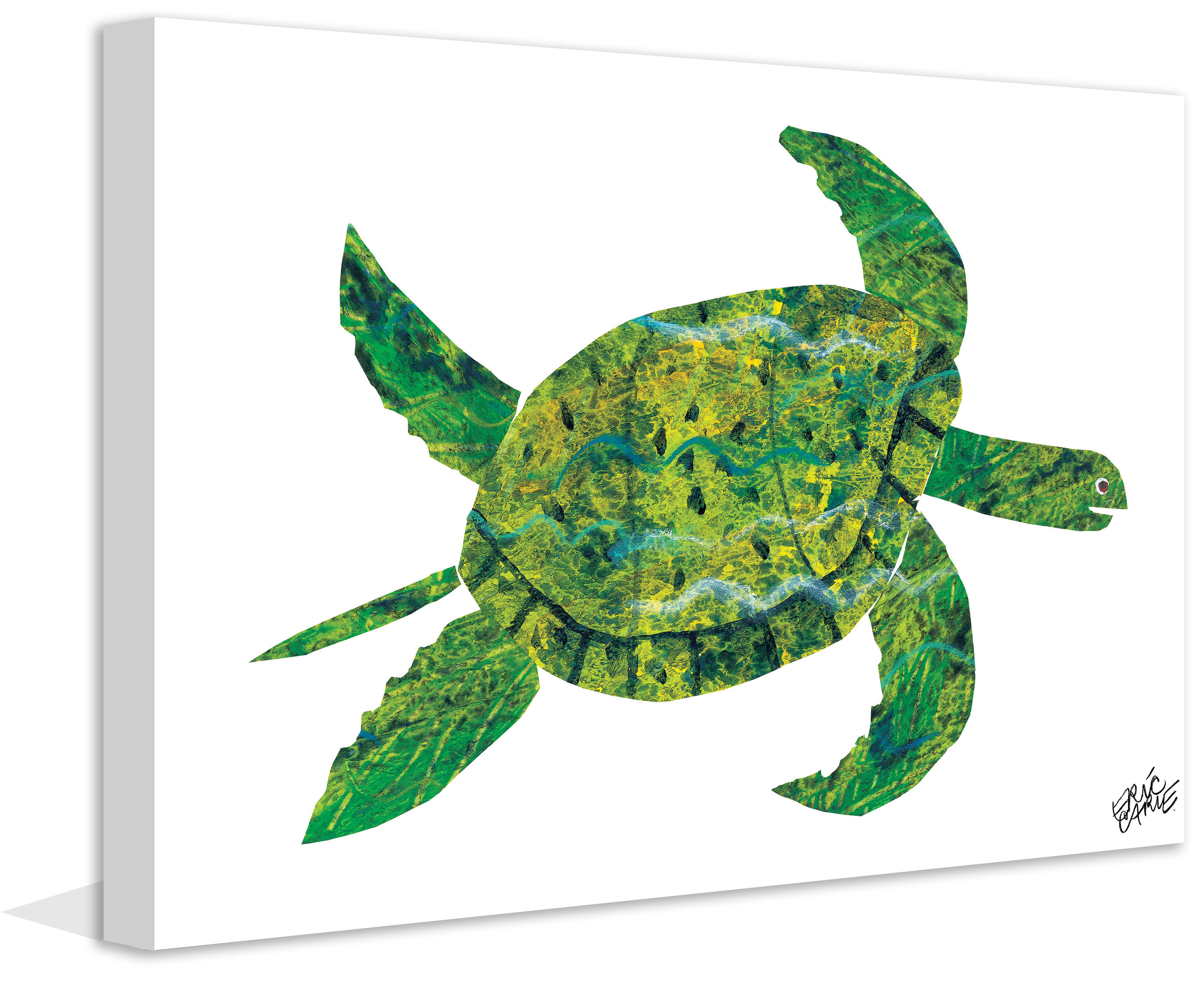 Marmont Hill 'Turtle' by Eric Carle Print on Wrapped Canvas | Wayfair